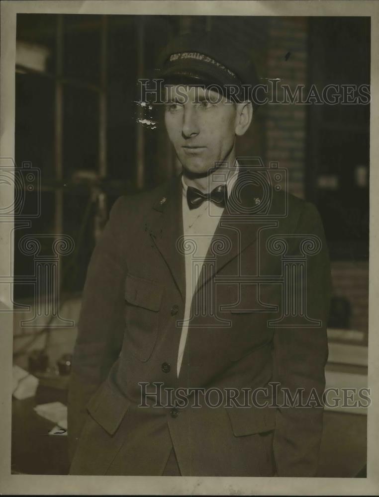 1934 Press Photo Steve Holam Of Lansing Drive North Olmstead - Historic Images