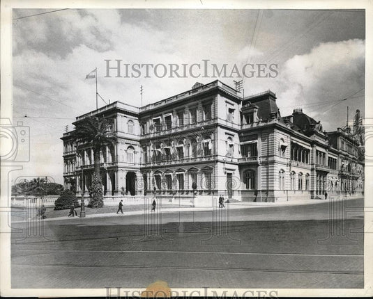 1943 Press Photo Casa Rosada Government House, Buenos Aires, Argentina - Historic Images