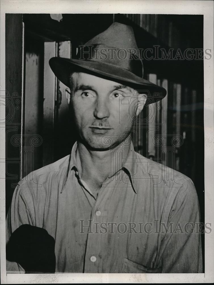 1939 Press Photo Mike Koski Accused of Killing Dr. Frank Leslie - Historic Images