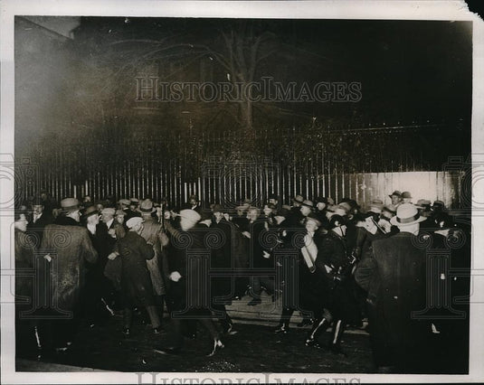 1934 Press Photo French Peasants from the Provinces Marching in Paris - Historic Images