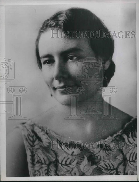 1937 Press Photo Mrs Alf Landon, wife of Kansas Givernor - Historic Images