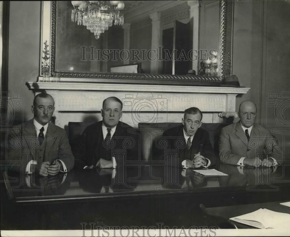 1923 Press Photo General John F. Ryan, Sen. David Walsh, Sen. David Reedof - Historic Images
