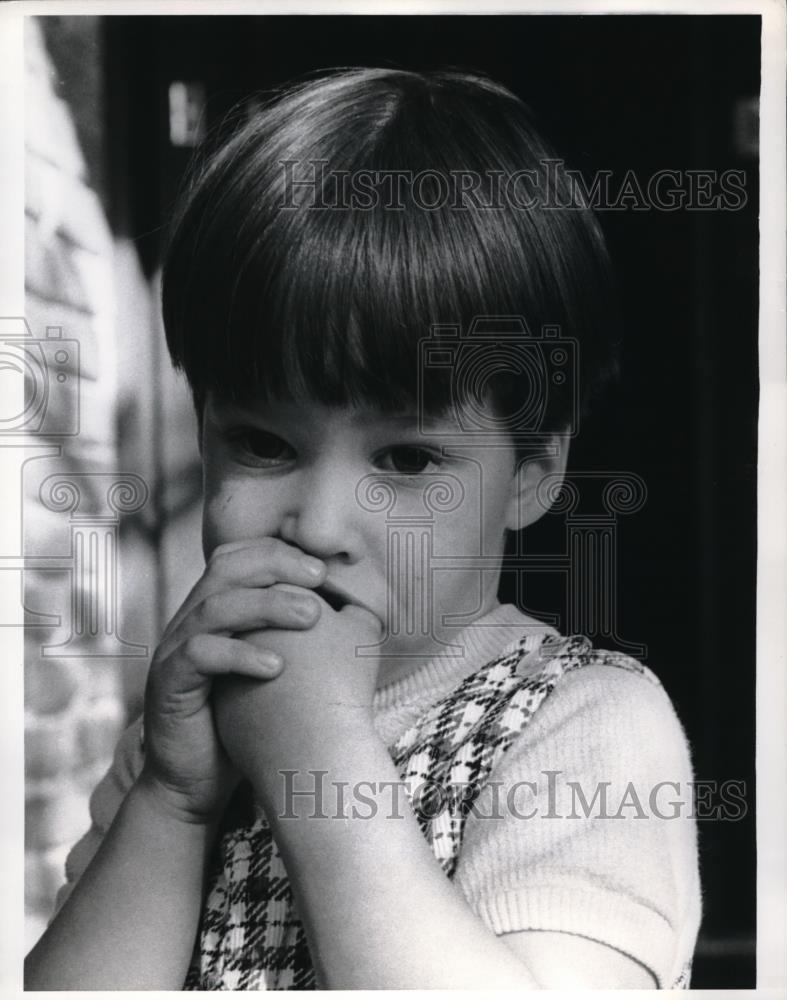 1968 Press Photo Seabrook, Tx Jeffery Lovell, age 2 son of Apollo 8 astronaut - Historic Images