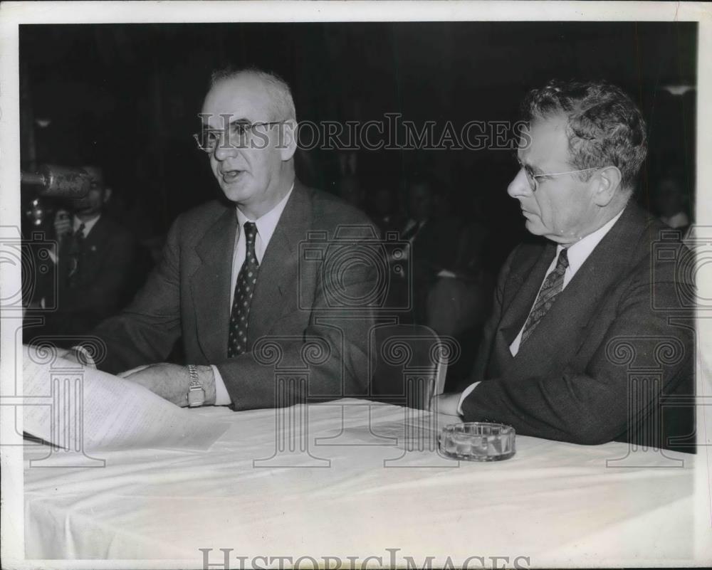 1944 Press Photo Phillio Murray, Sidney Hillman - Historic Images