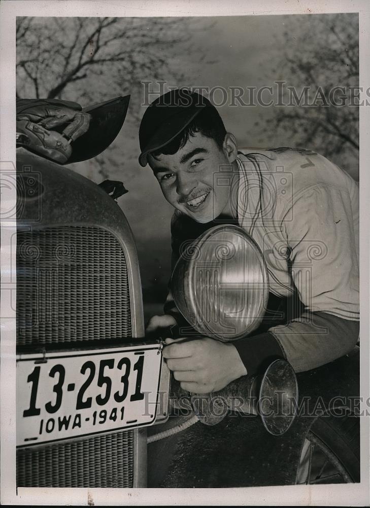 1941 Press Photo Bill Smith drove from Lake City, Iowa to tryout for the Pirates - Historic Images