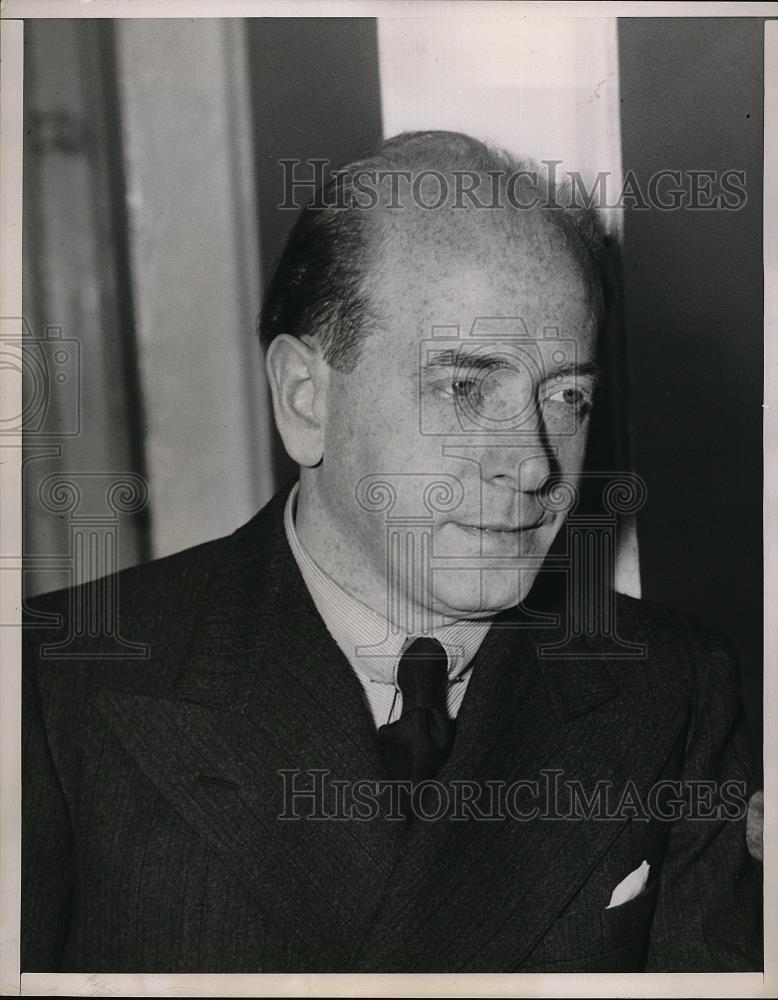 1937 Press Photo Dr. Eugene Ormandy, Conducts Philadelphia Orchestra - Historic Images