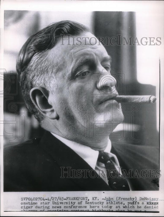 1963 Press Photo John Demoisey, former star of Univ. of Kentucky athlete. - Historic Images