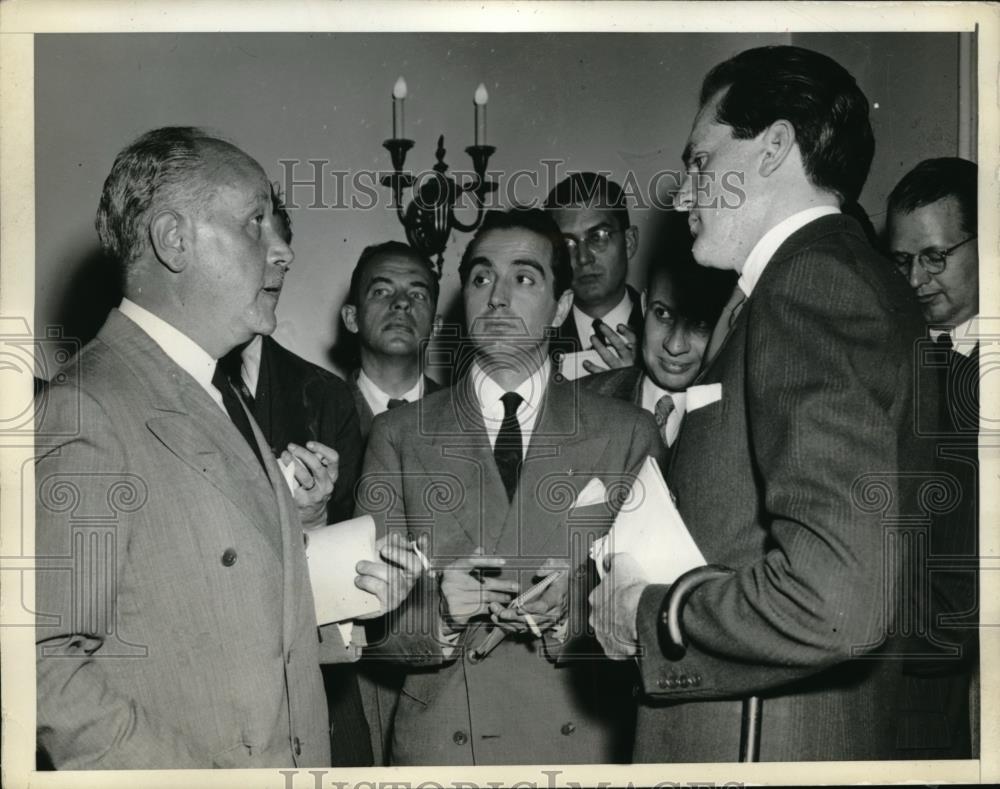 1942 Press Photo French Ambassador Gaston Henri Haye At State Department - Historic Images