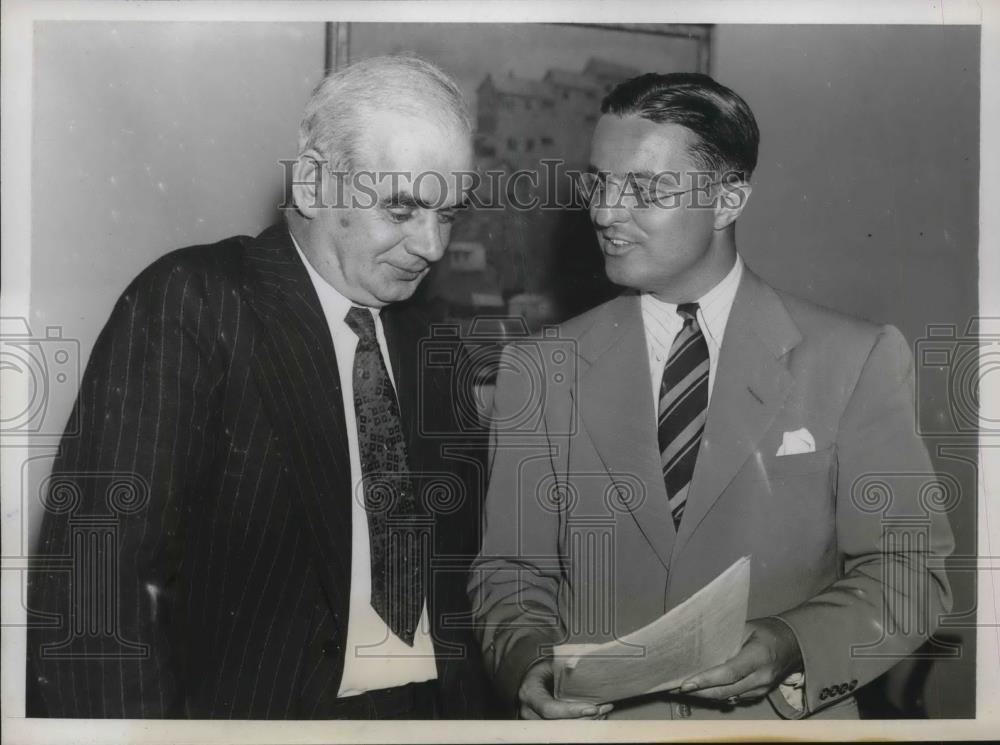 1938 Press Photo Philip Murray Admin. L. metcalfe Walling - Historic Images