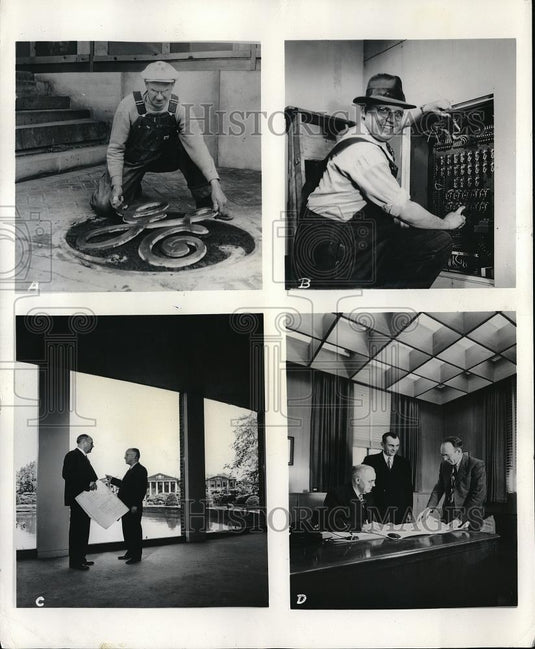 1946 Press Photo General Electric Co. images from Nela Park and GE Institute - Historic Images
