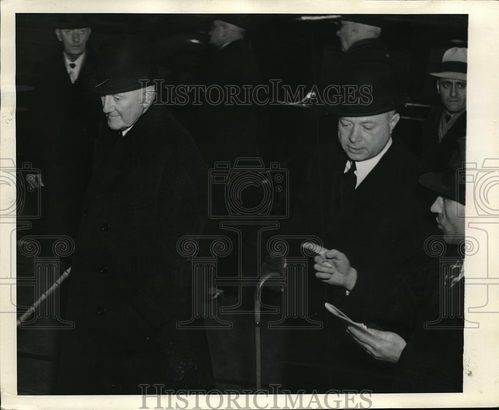 1937 Press Photo Gen Harbord Chairman of Board RCA David Sarnoff Pres RCA - Historic Images