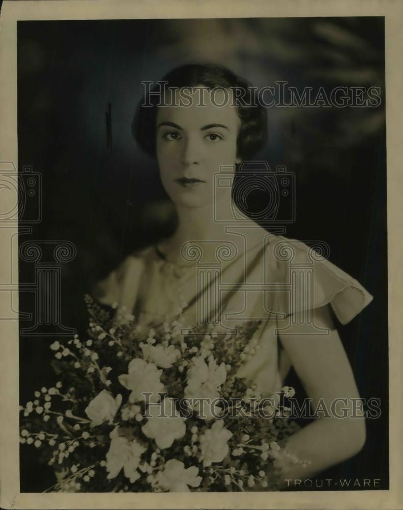 1935 Press Photo Mrs MacDaniel Fowler Formerly Marion C Malne - Historic Images