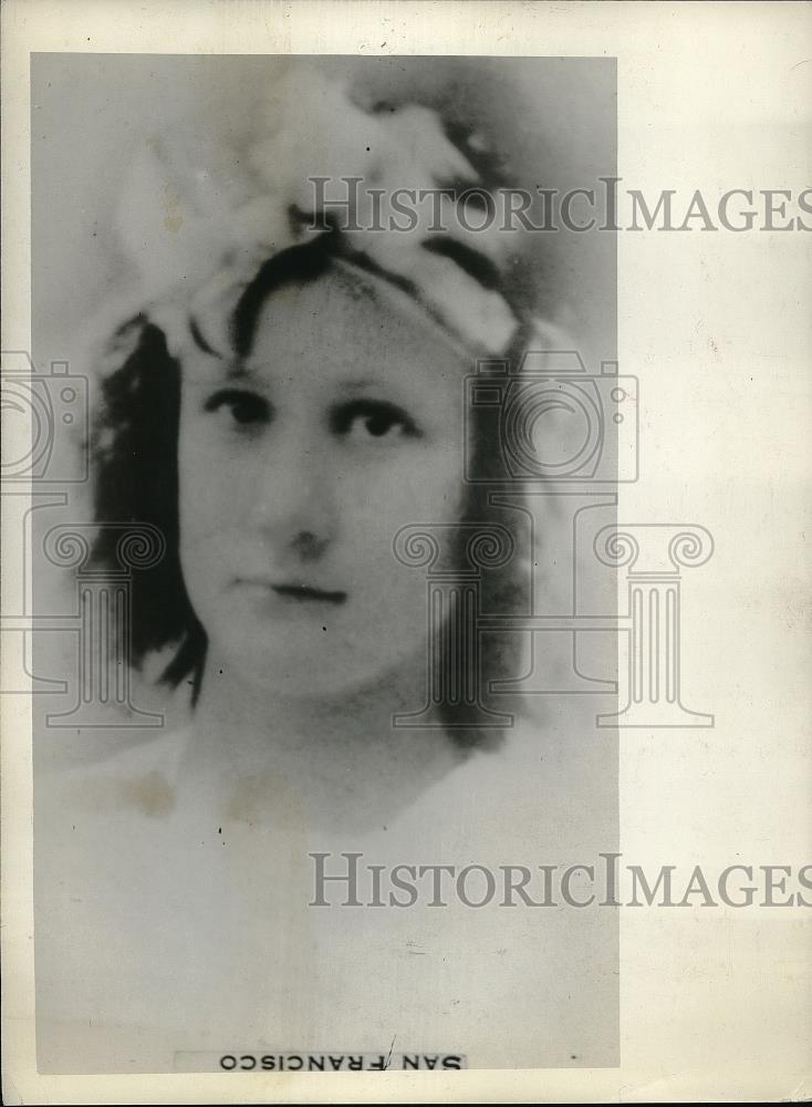 1927 Press Photo Isabel Artist picture taken in San Francisco - Historic Images