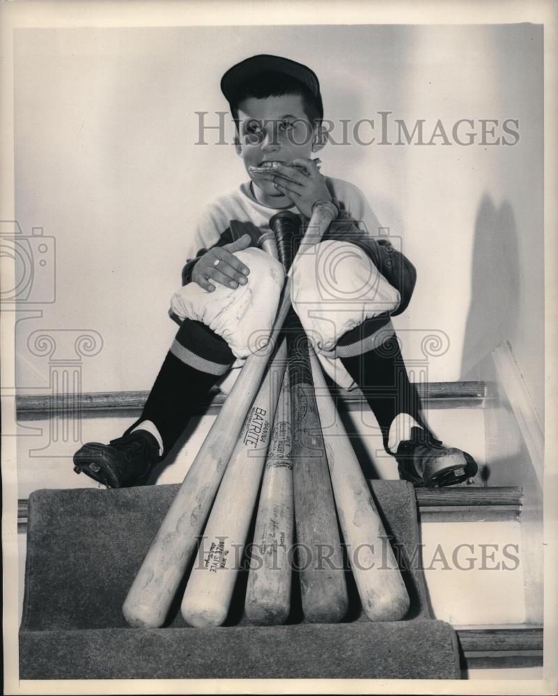 1948 Press Photo Prince George Count baseball boy pitcher Tony Baker - Historic Images