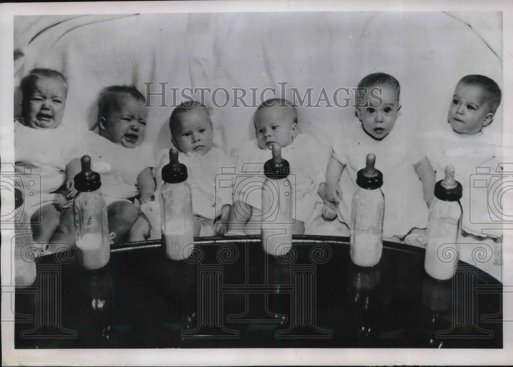 1951 Press Photo Minneapolis,M Mae,Monica Knupp,Joan,Jean Carlson,Cher, Can Cole - Historic Images