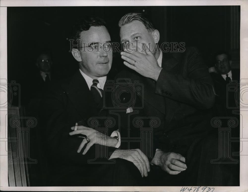 1938 Press Photo Congressman Martin Dies, Stephen F. Chadwick, American Legion - Historic Images