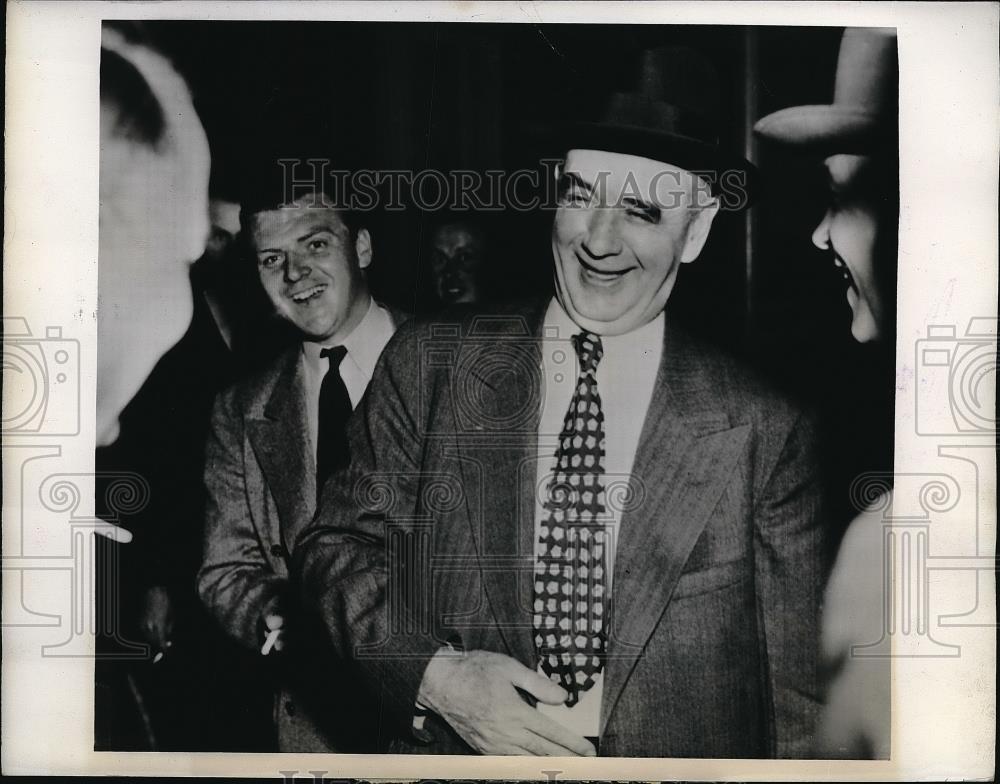 1942 Press Photo Phillip Murray President of CIO After Conference - Historic Images