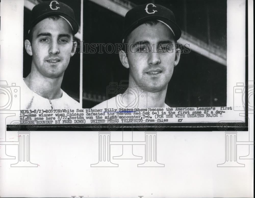 1945 Press Photo White Sox Pitcher Billy Piarce a American league 18 game Winner - Historic Images