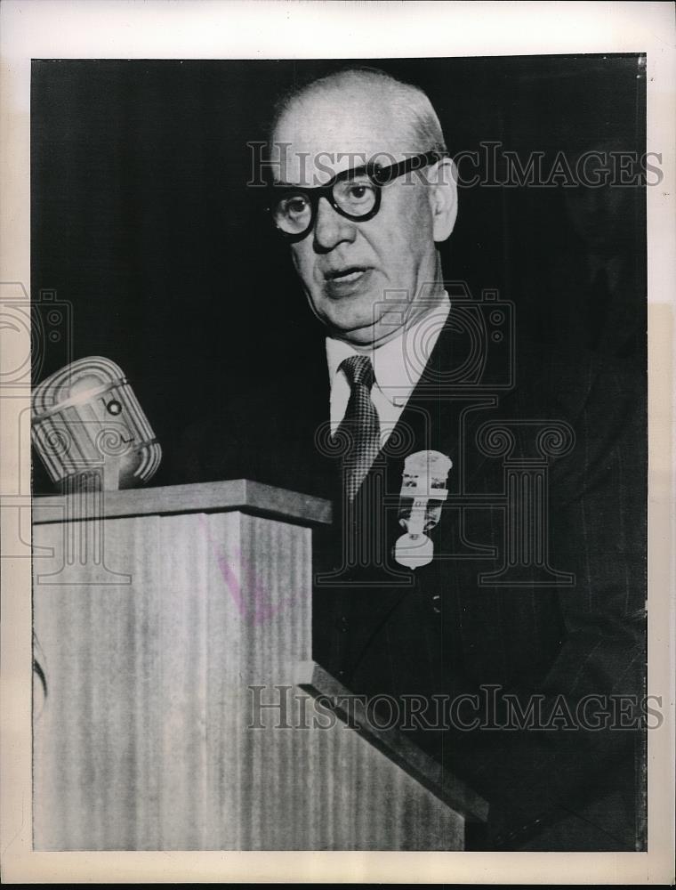 1949 Press Photo Philip Murray,Pres.of CIO speak at Labor Natl. Convention. - Historic Images