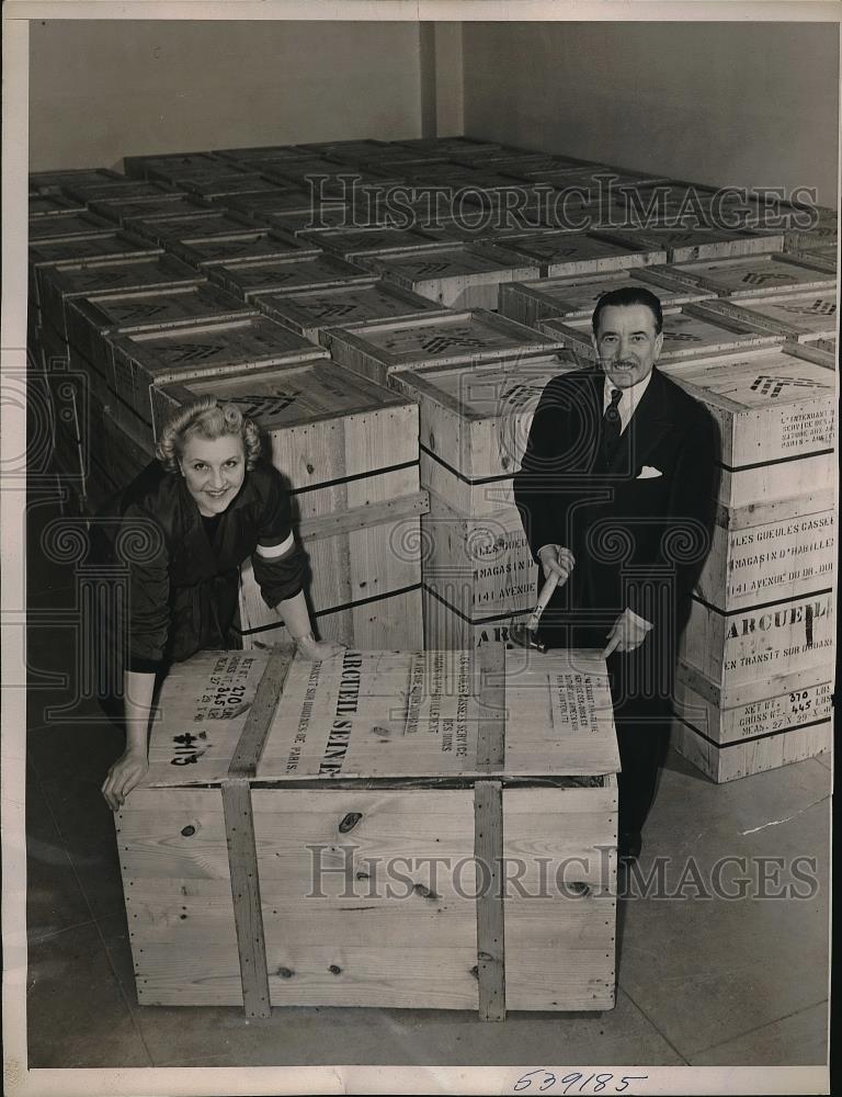 1940 Press Photo Count Charles De Ferry De Fontenouvelle French Consul General - Historic Images