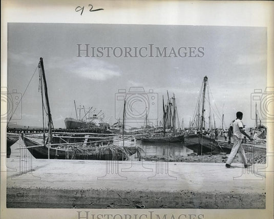 1963 Press Photo Port Au Prince looks like ghost town - Historic Images