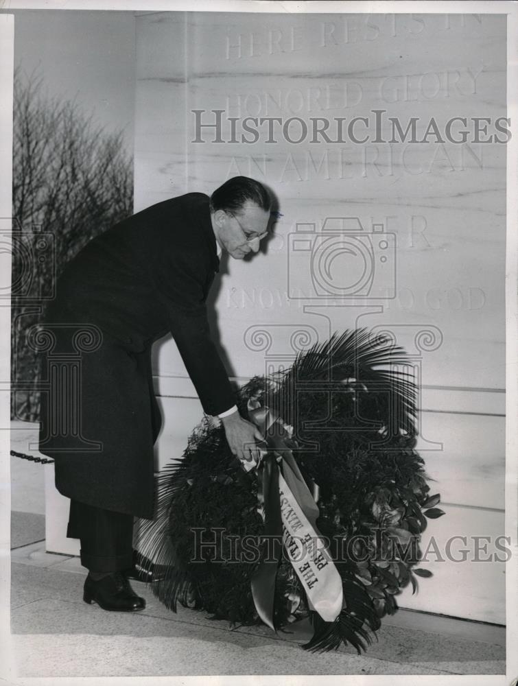 1947 Press Photo Premier Alcide de Gasperi of Italy - Historic Images