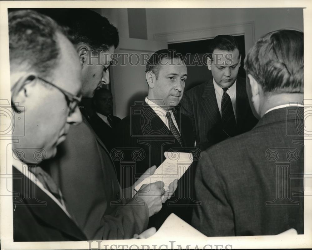 1941 Press Photo Frank s. Hogan Assistant District attorney Tammany Nomination - Historic Images