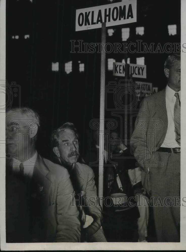 1932 Press Photo Alfalfa Bill Murray Governor of Oklahoma at Democratic Conventi - Historic Images