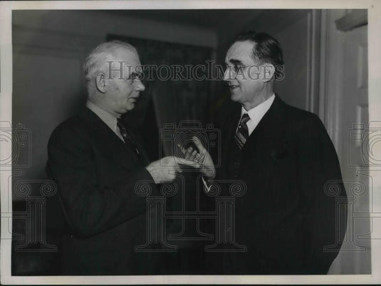 1937 Press Photo Philip Murray, Charles B. Howard - Historic Images