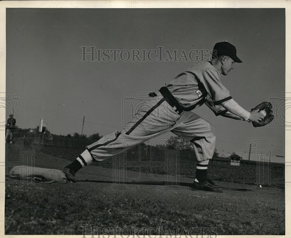 Press Photo Baseball Player Ira Glass Aggie Nine - Historic Images