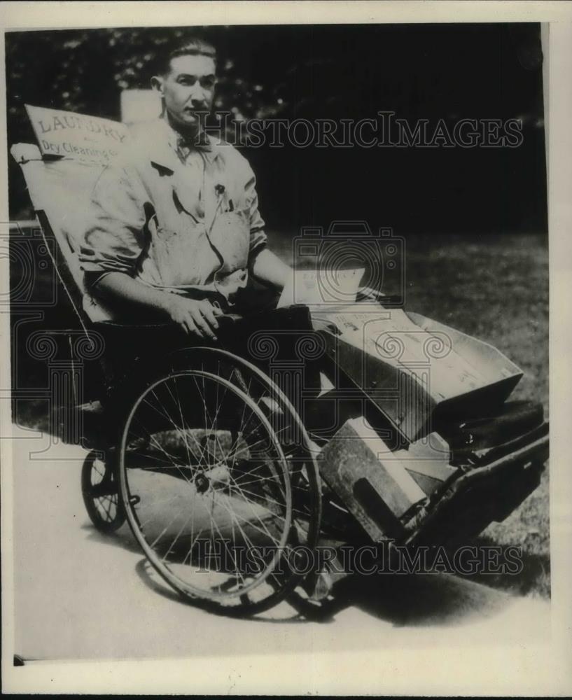 1930 Press Photo George C.Walter of Portland a victim of dry agent's bullet. - Historic Images