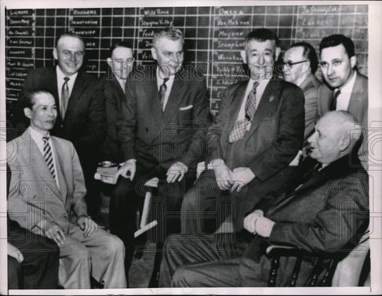 1958 Press Photo Canadian Prime Minister John Diefenbaker, Elmer Diefenbaker - Historic Images