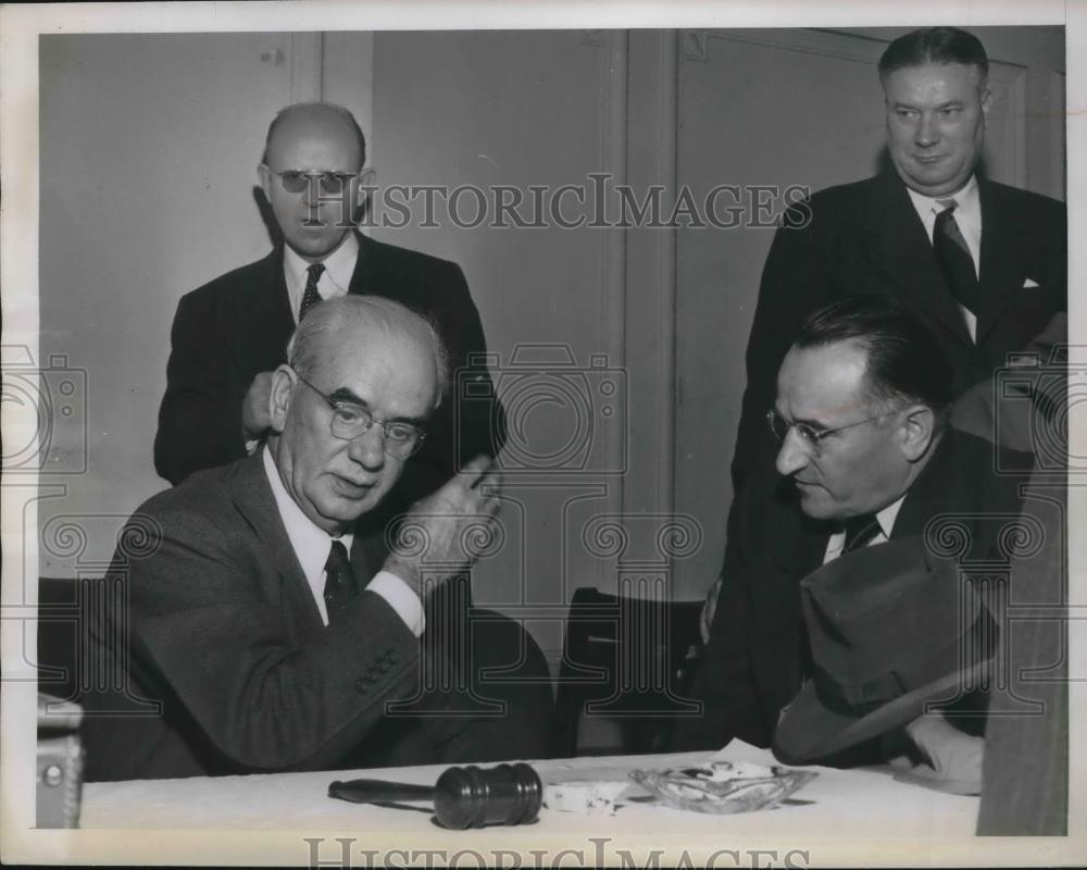 1949 Press Photo Philip Murray John Clark Pres United Mine Mill - Historic Images