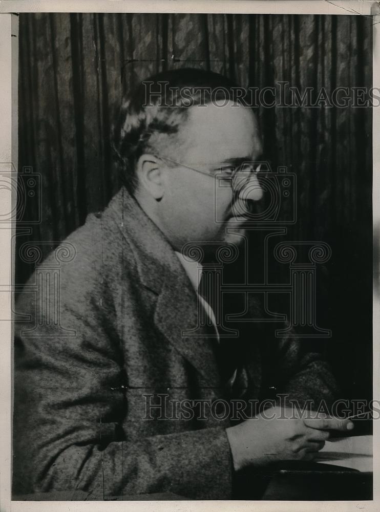 1936 Press Photo William L. Connor board of Education - Historic Images