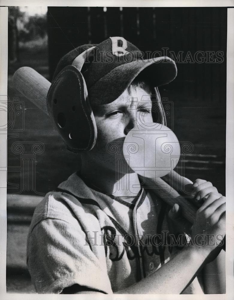 1958 Press Photo John Plesec, 10, Braves, Euclid Little League - Historic Images