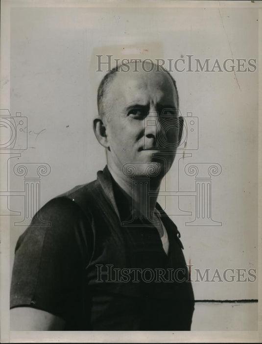 1935 Press Photo Irl Tubba University of Miami Florida Football Coach - Historic Images