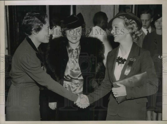 1936 Press Photo Mrs Alf Landon wife Republican candidate for President - Historic Images