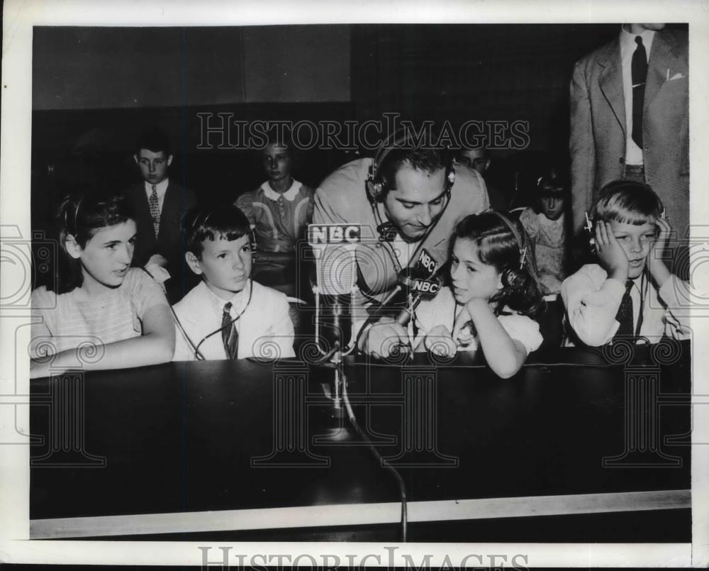 1941 Press Photo NYC, British refugees, Pat &amp; John Pool,J Milford,P Taylor - Historic Images