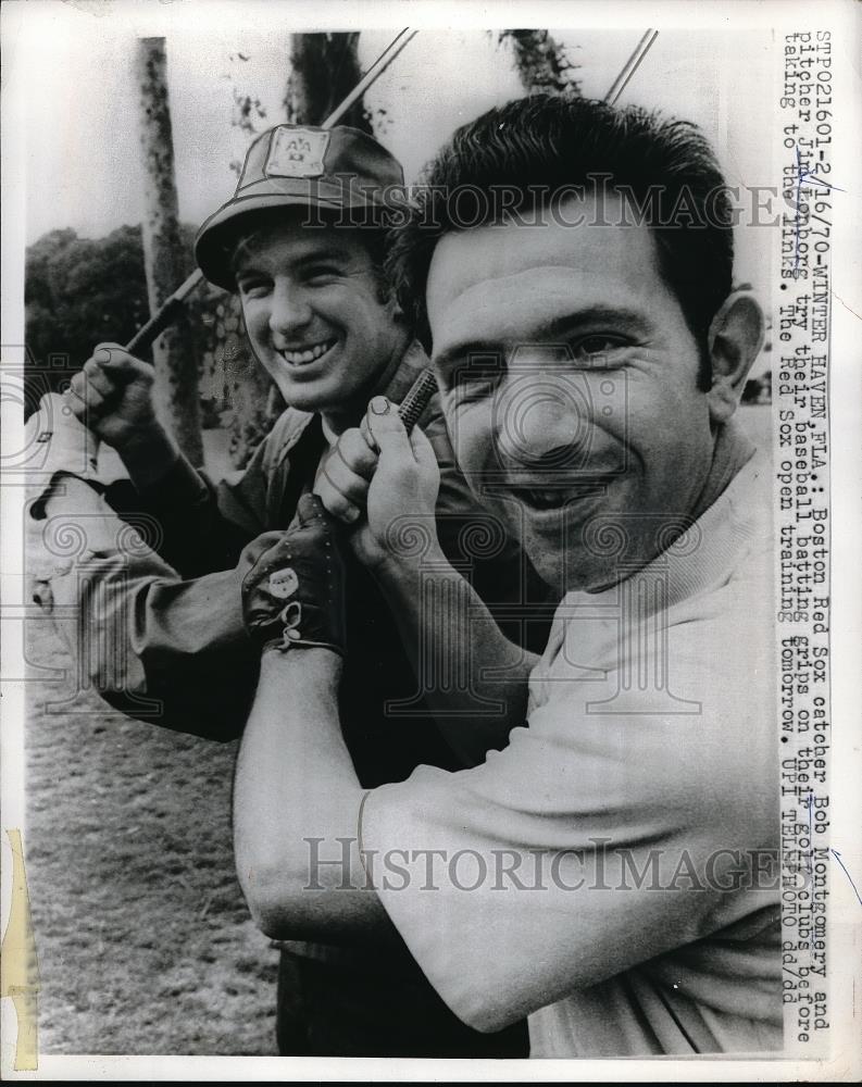 1970 Press Photo Boston Red Sox Catcher Bob Montgomery - Historic Images