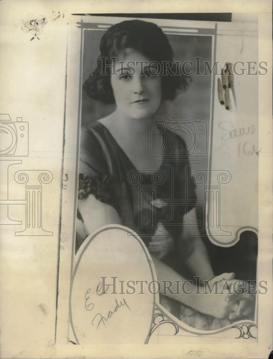 1922 Press Photo Mrs EC Frady Shot By Jealous Husband Dies of Injuries - Historic Images