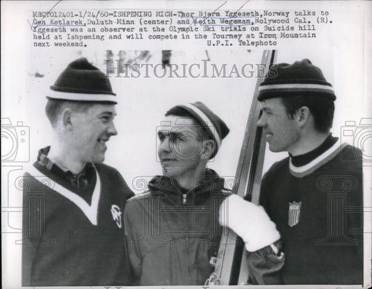 1960 Press Photo Thor Bjern Yggeseth,Gen Kotlarek,Daluth Mann & Keith Wegeman - Historic Images