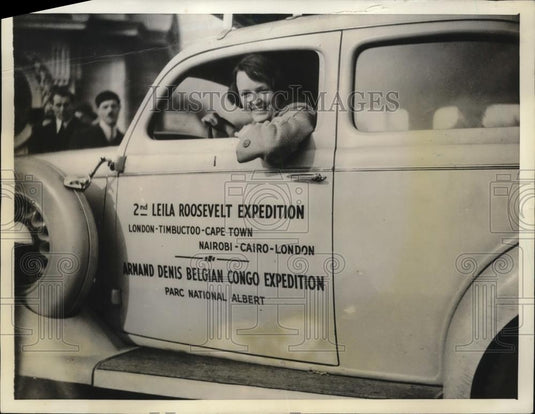 1935 Press Photo FDR Kin, Liela Roosevelt, to Embark on African Expedition - Historic Images