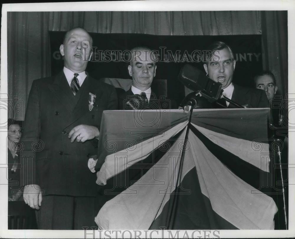 1942 Press Photo Detroit CIO Pre T Doll,A Scholle, P Murray - Historic Images