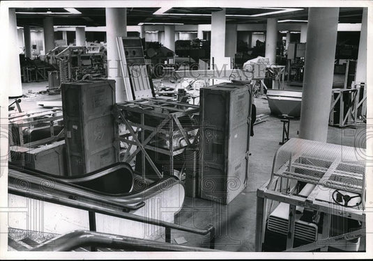 1973 Press Photo Exhibit Hall of Convention Center Foundry Show - Historic Images