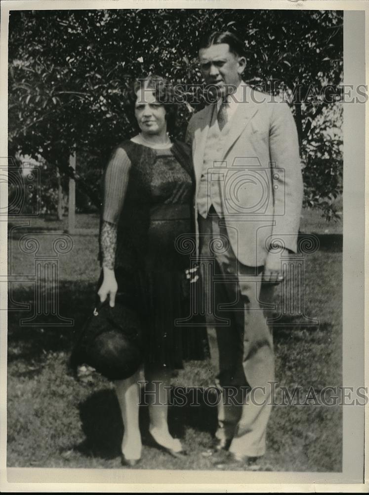 1931 Press Photo Martin Depew &amp; Wife Mrs. Ethel Byer Depew, Suspected Kidnapper - Historic Images