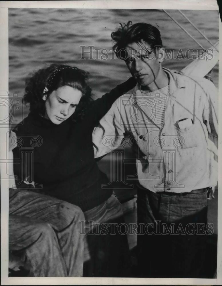 1940 Press Photo Mr. and mrs Delton Conleyy Cruise from California - Historic Images