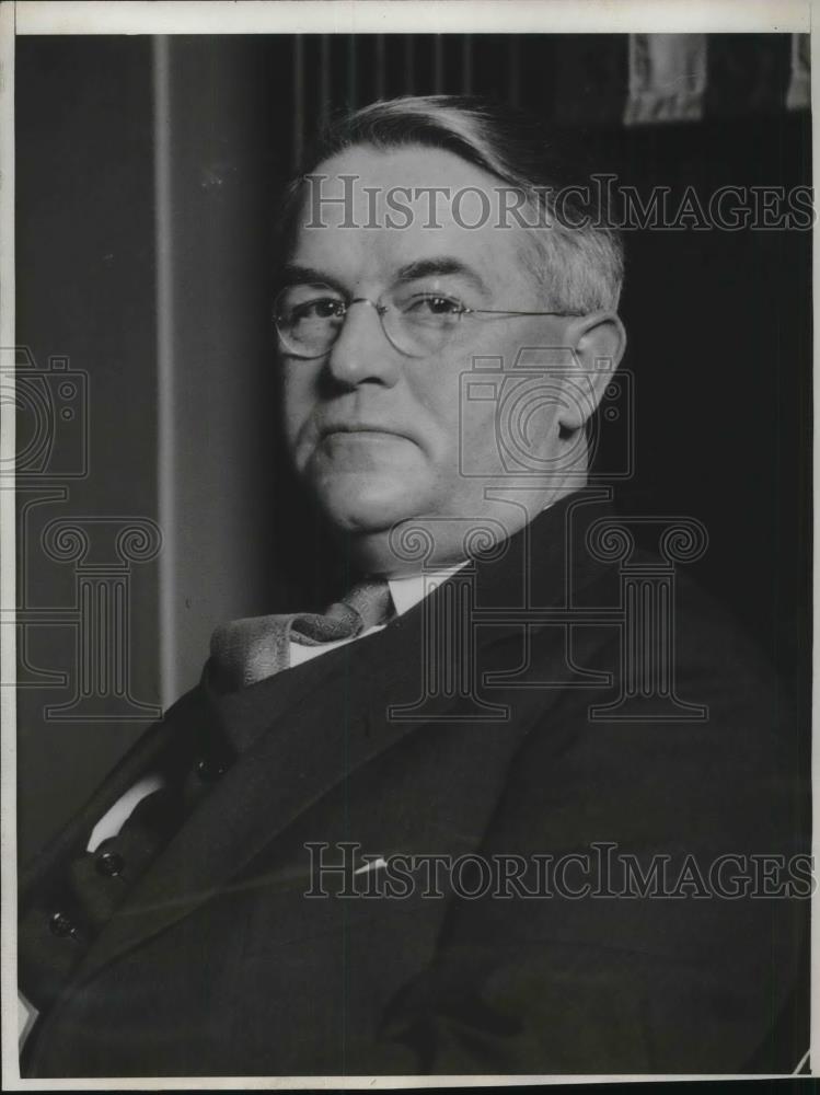 1933 Press Photo Superior Judge Louis H. Ward Orders New Trial for Tom Mooney - Historic Images