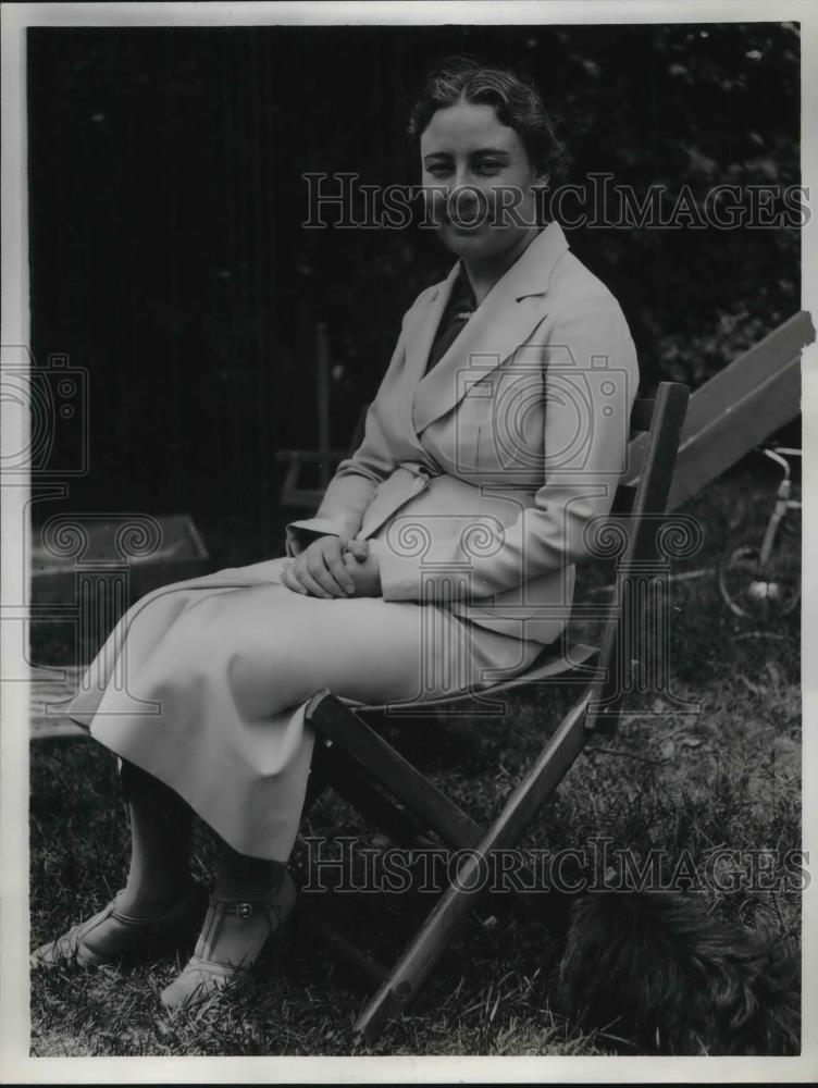 1936 Press Photo Mrs. Alfred Landon Wife of Kansas Governor - Historic Images