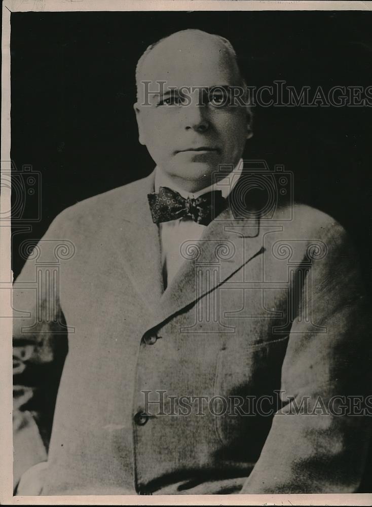 1923 Press Photo O.K. Davis Secretary National Foreign Trade Council - Historic Images