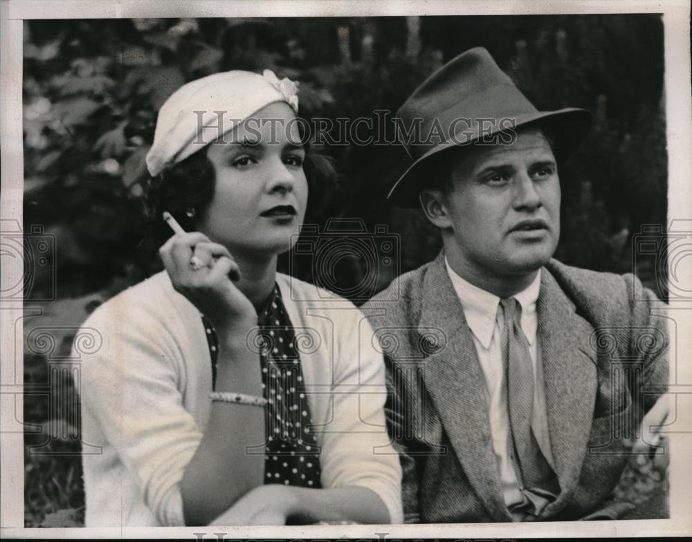 1938 Press Photo Mr. and Mrs. Edward N. Townsend, Jr. - Historic Images